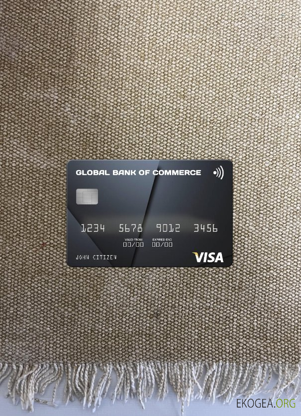 Antigua , et , Barbuda Global Bank of Commerce carte visa photolook recto